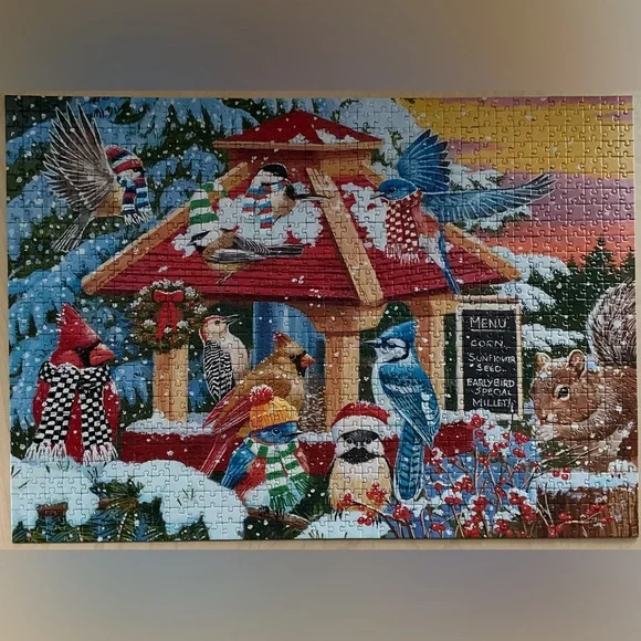 Wonder Forge “Winter Bird Buddies” 1000 piece puzzle - Picture 5 of 5